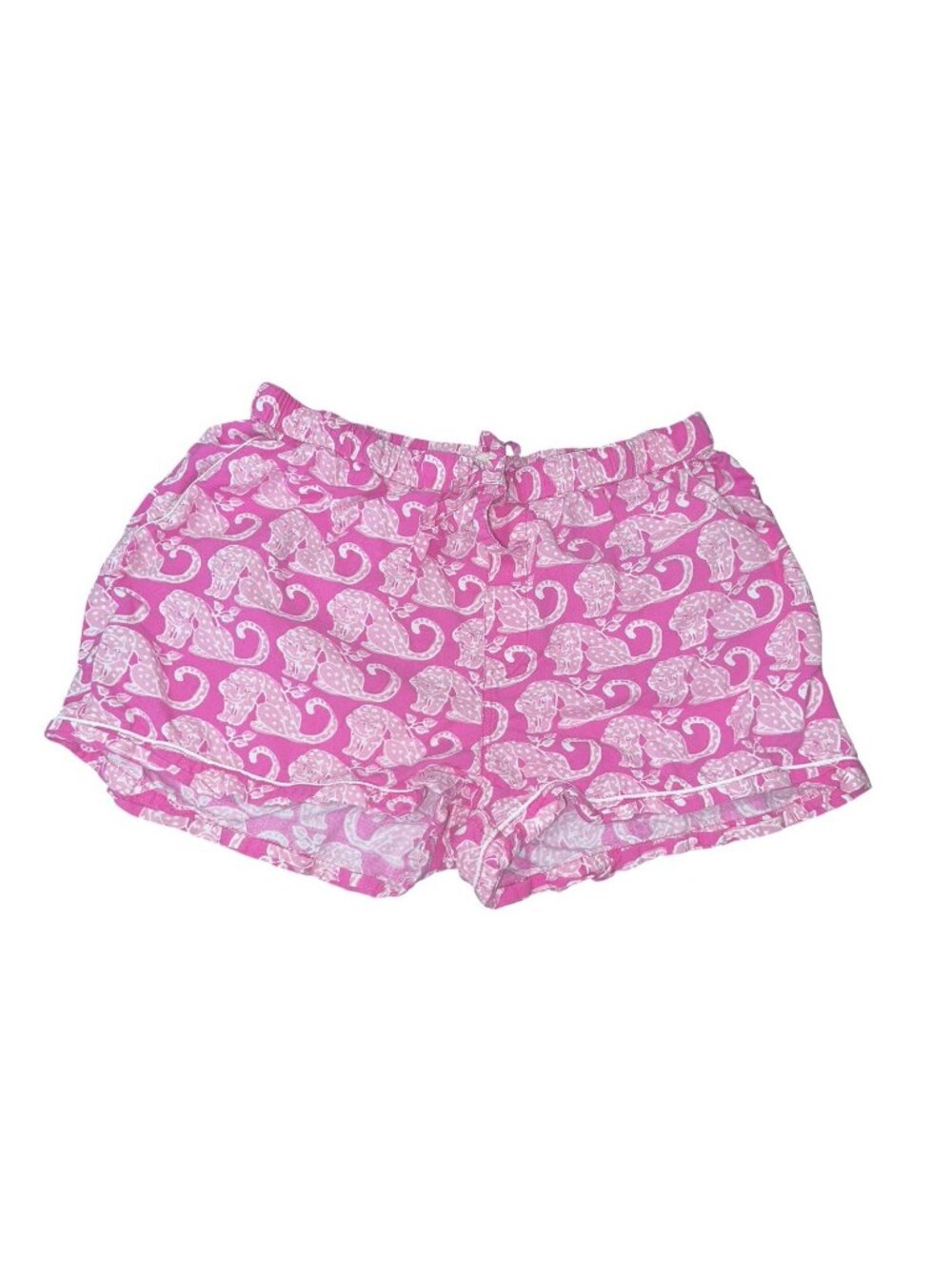 PRINTFRESH PRINT FRESH Women's Size Small Pink Cat Pajama Shorts Organic Cotton